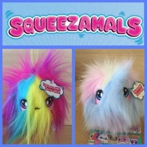 Fifi & Fluffy Fur Ball Bundle NWT Squeezamals Set